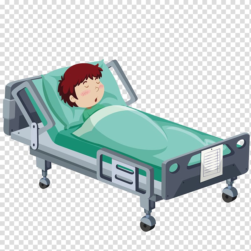 boy on bed , Hospital bed Patient , hospital bed transparent background PNG clipart
