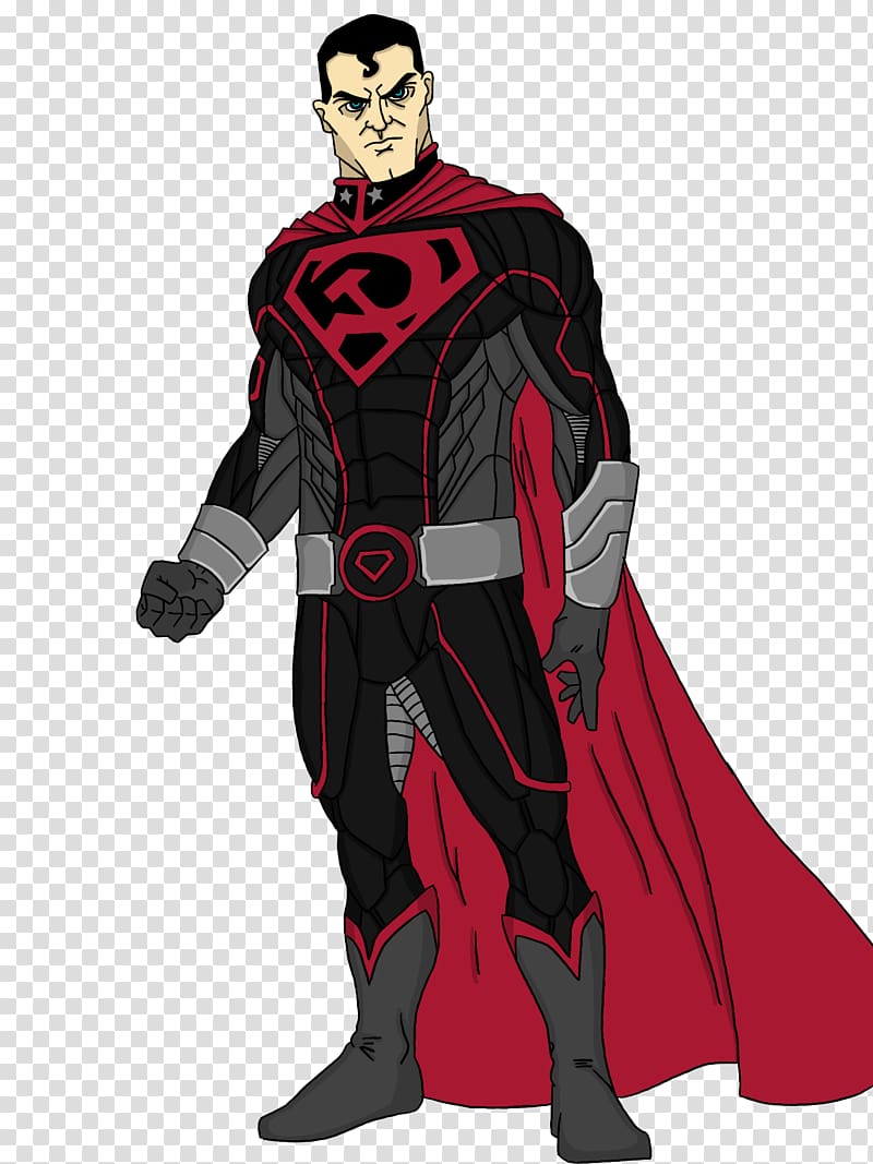 Superman: Red Son Supergirl Superhero Art, superman red scarf transparent background PNG clipart