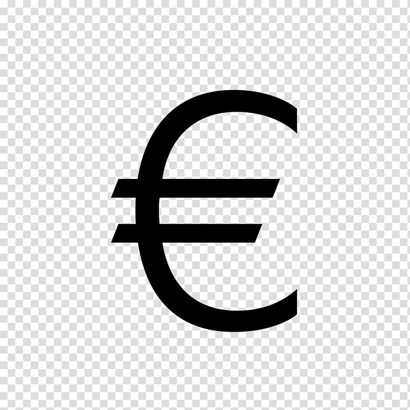 Euro sign Logo, euro transparent background PNG clipart