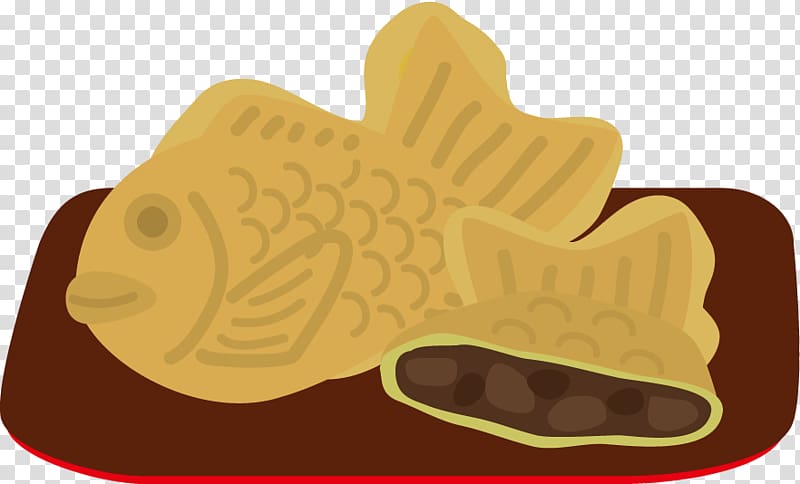 Taiyaki Custard Bungeo-ppang Wagashi Red bean paste, candy transparent background PNG clipart