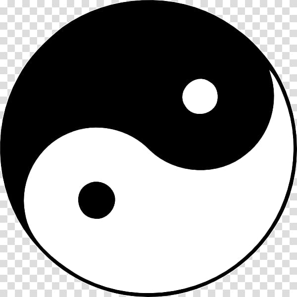 yin yang logo, Black and white Yin and yang Hyeong , yin yang transparent background PNG clipart