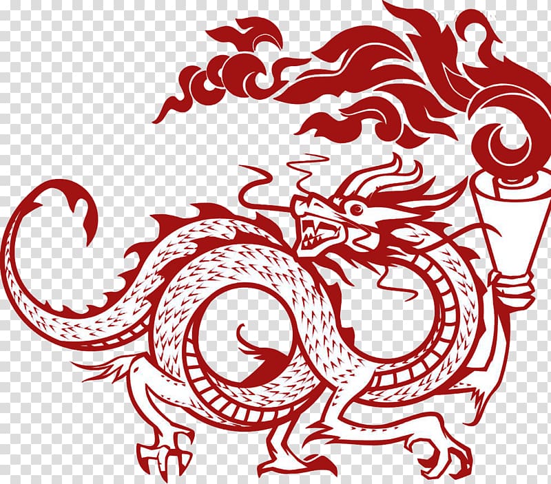 , Traditional Chinese dragon transparent background PNG clipart