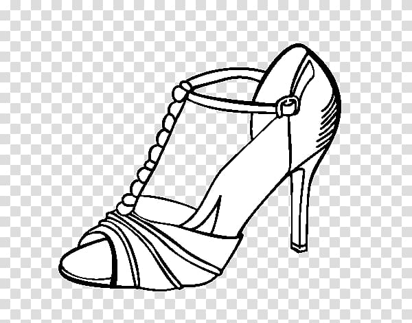 High-heeled shoe Coloring book Drawing Party, party transparent background PNG clipart