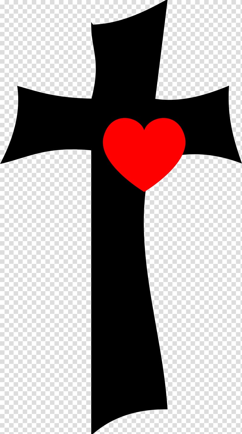 Cross Heart , Hearts Cross transparent background PNG clipart