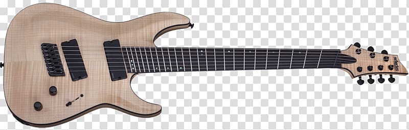 Seven-string guitar Schecter Guitar Research Bass guitar Musical Instruments, electric guitar transparent background PNG clipart