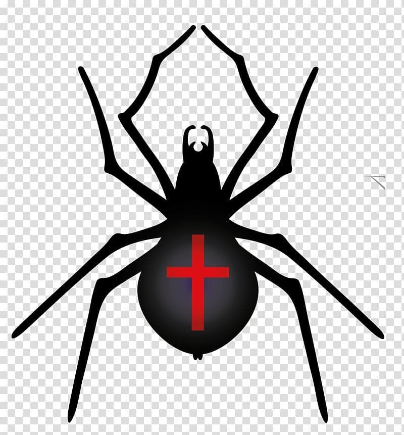 black spider illustration, Spider web Halloween Party Christmas decoration, Halloween Spider transparent background PNG clipart