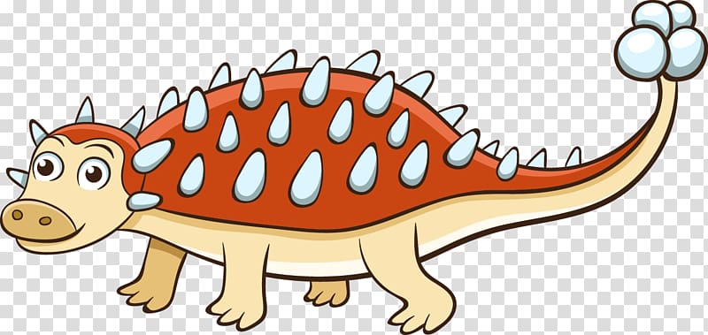 Dinosaur Ankylosaurus Euoplocephalus Cartoon , cartoon dragon Baotou transparent background PNG clipart
