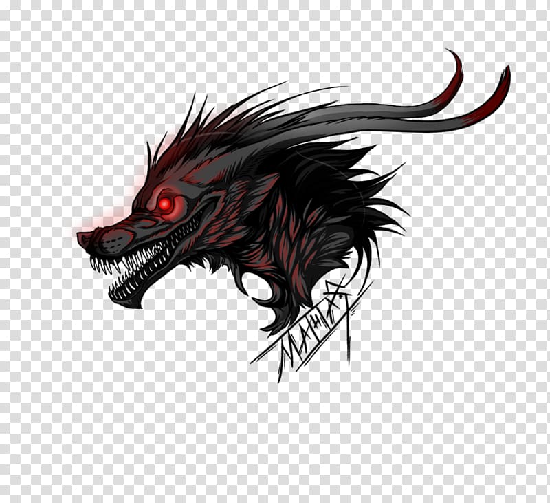 Illustration Desktop Cartoon Computer Demon, amazing wolf drawings teeth transparent background PNG clipart