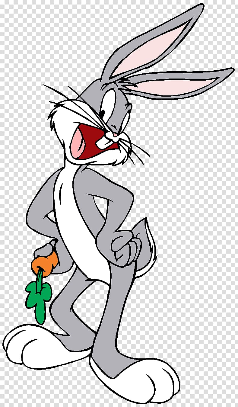 Bugs Bunny illustration, Bugs Bunny Speedy Gonzales Tweety Sylvester Daffy Duck, Bugs Bunny transparent background PNG clipart