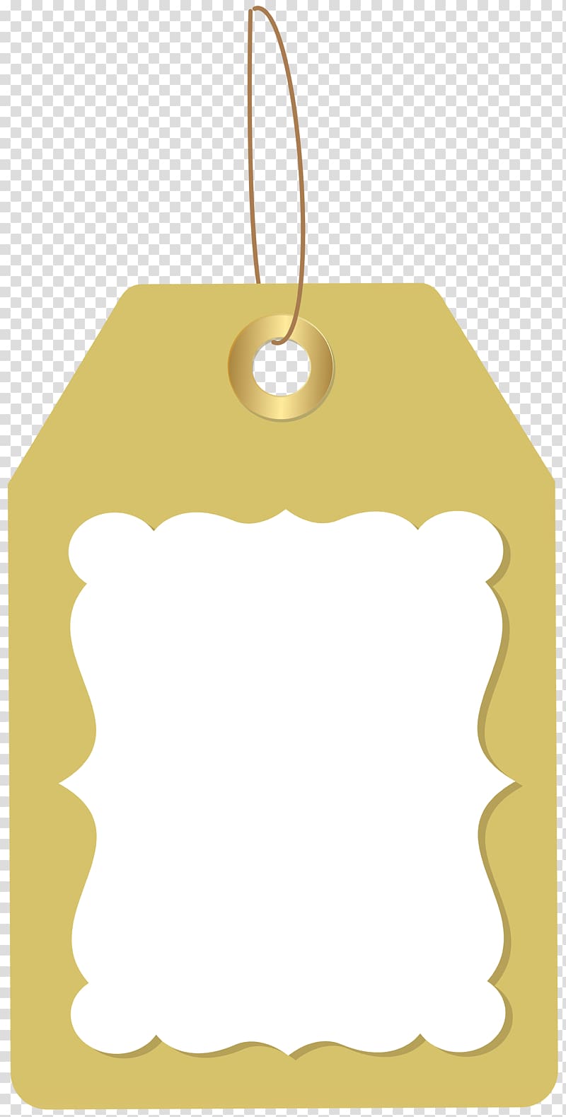 white and brown card , Yellow Christmas ornament Font, Deco Price Tag transparent background PNG clipart