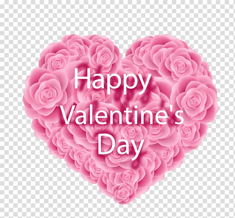 Beach rose Valentines Day Euclidean , Pink Heart transparent background PNG clipart