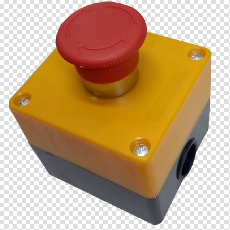 Push-button Yellow Fungus Box Color, caja transparent background PNG clipart
