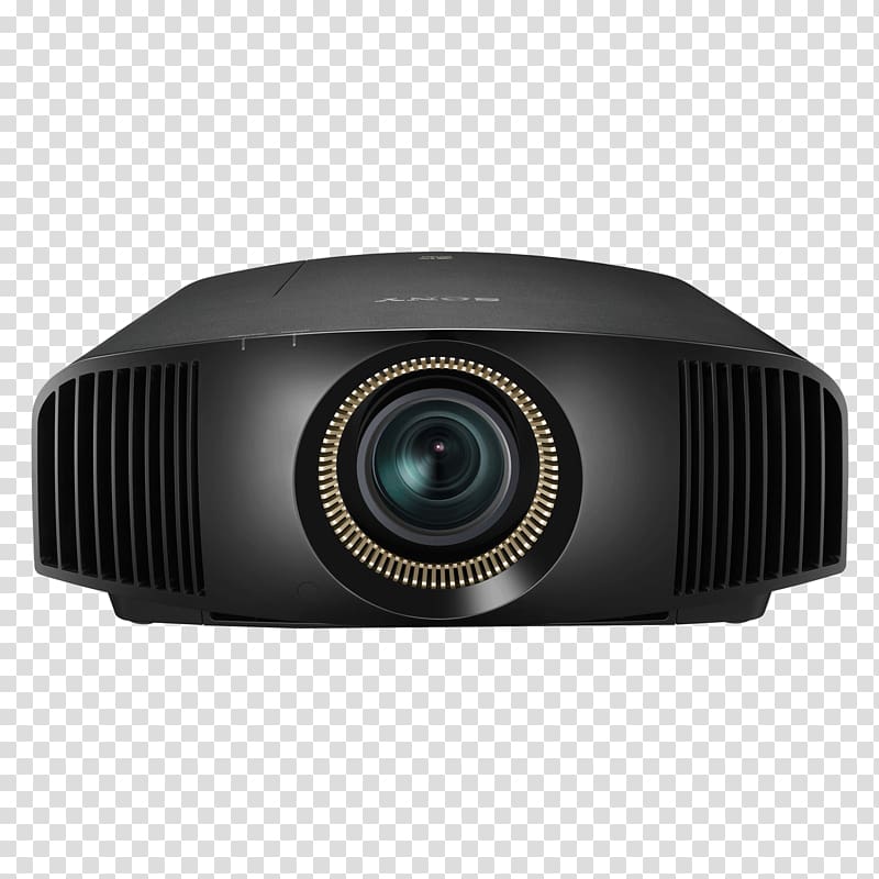 Sony VPL VW550ES 4096 x 2160 SXRD projector, 1800 lumens Silicon X-tal Reflective Display Multimedia Projectors 4K resolution, Projector transparent background PNG clipart