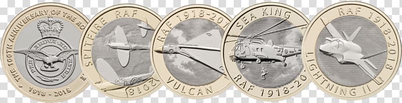 Royal Mint Two pounds Royal Air Force Supermarine Spitfire Coin, liv morgan transparent background PNG clipart