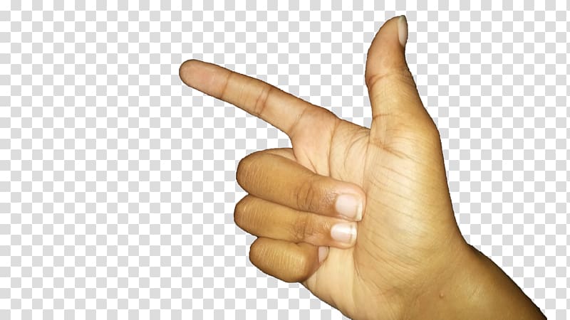 Finger gun Firearm The finger Thumb, fingers transparent background PNG clipart