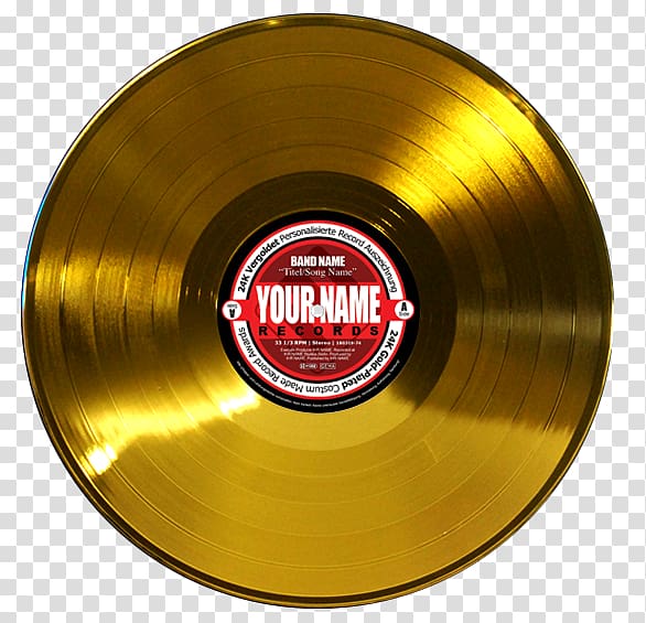 Phonograph record Gold record Voyager Golden Record Music recording certification, lp records transparent background PNG clipart
