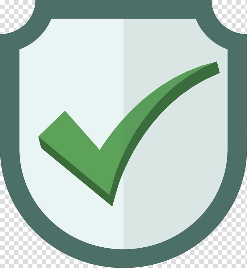 Green Check mark , The green checkmark safety shield transparent background PNG clipart