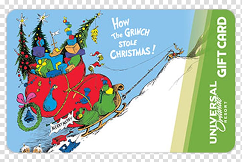 How the Grinch Stole Christmas! Christmas card Greeting & Note Cards, dr seuss transparent background PNG clipart