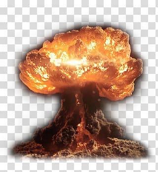 Nuclear explosion transparent background PNG clipart