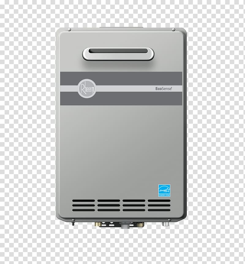 Tankless water heating Natural gas Rheem, water heater transparent background PNG clipart