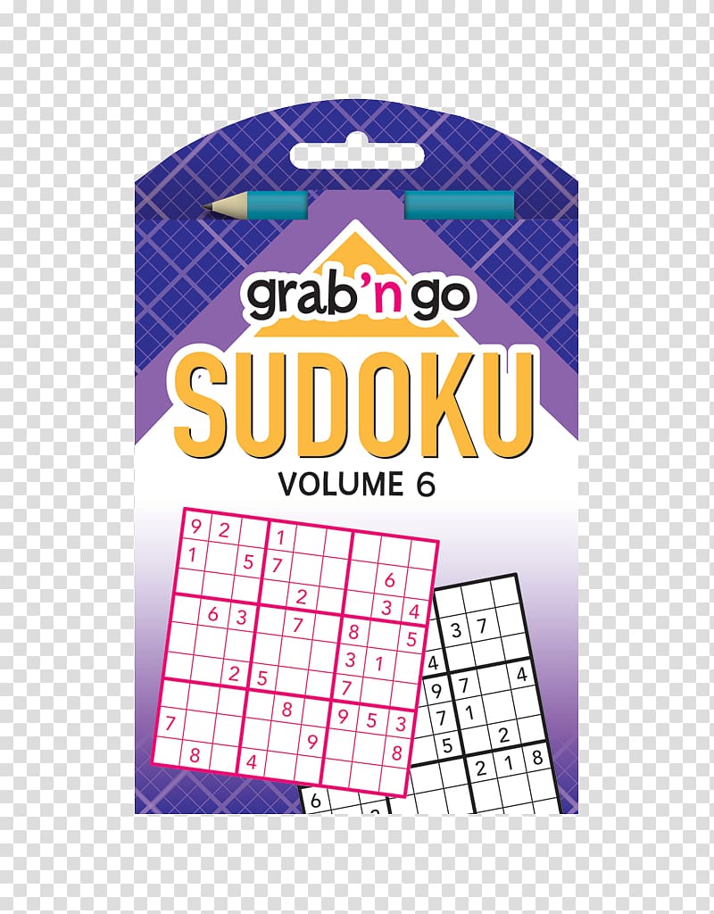 Grab \'n Go Puzzles Sudoku: Cardinal-sapphire Edition Grab \'n Go Puzzles Sudoku: Apple-vermillion Edition Grab N Go Sudoku Paperback Brand, book transparent background PNG clipart