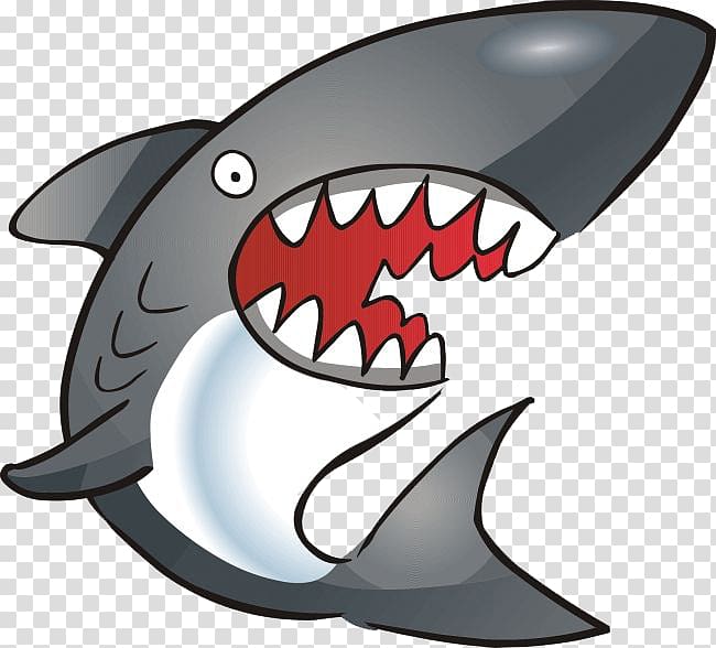Shark Cartoon , shark transparent background PNG clipart