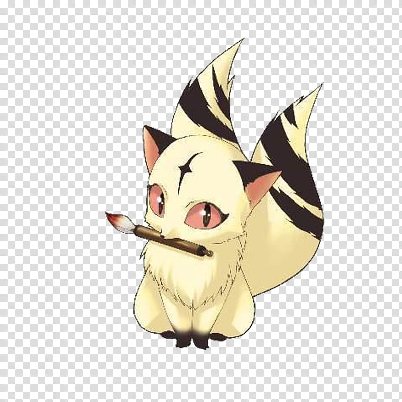 Sesshu014dmaru Cat Kirara Hello Kitty Dog, fox transparent background PNG clipart