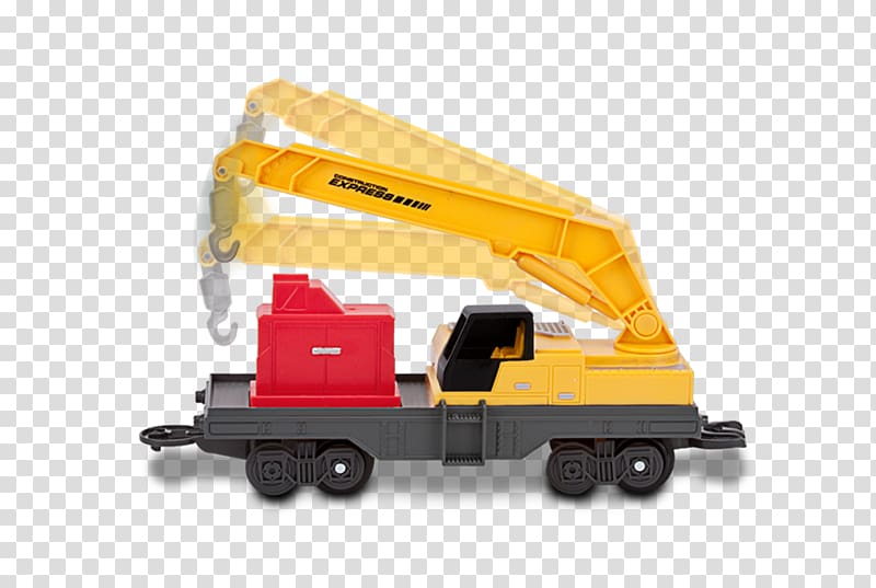 Train Crane Caterpillar Inc. Architectural engineering Machine, Cat toy transparent background PNG clipart