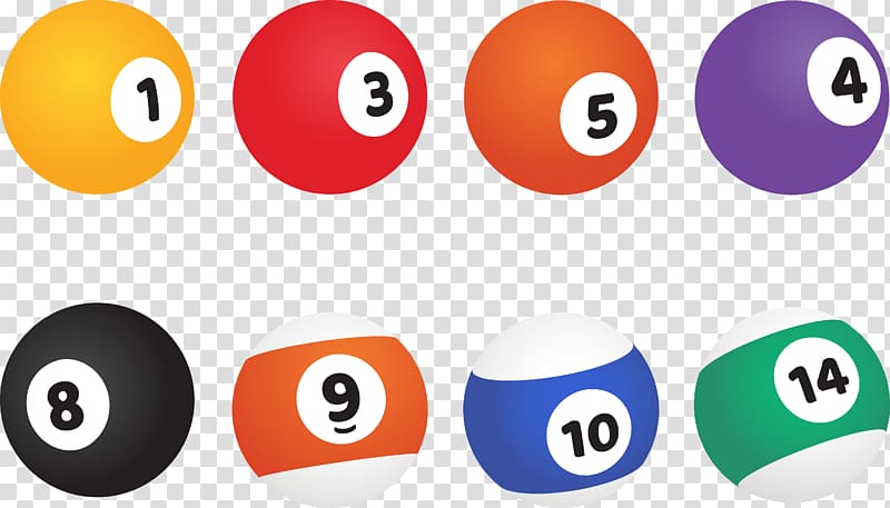 Billiard ball Eight-ball Billiards Pool, Flattened billiard sphere transparent background PNG clipart