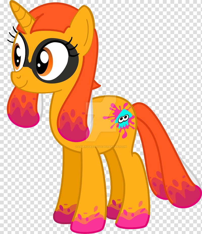 Splatoon Applejack Twilight Sparkle Pony Rainbow Dash, little fox transparent background PNG clipart