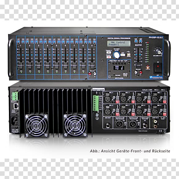 Electronics Audio Mixers Audio power amplifier Analog signal Sound, Dsp Media transparent background PNG clipart