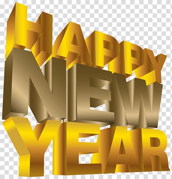 Happy New Year Movie Letters transparent background PNG clipart