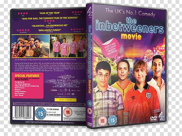 The Inbetweeners United Kingdom Film Poster DVD, others transparent background PNG clipart