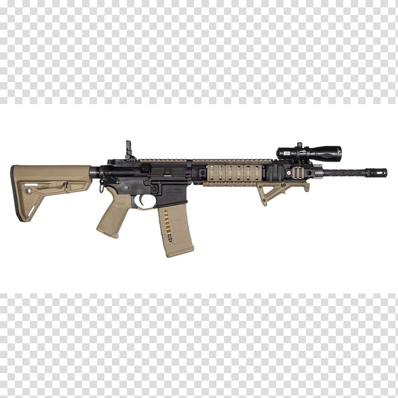 Magpul Industries Vertical forward grip Picatinny rail Handguard M-LOK, weapon transparent background PNG clipart