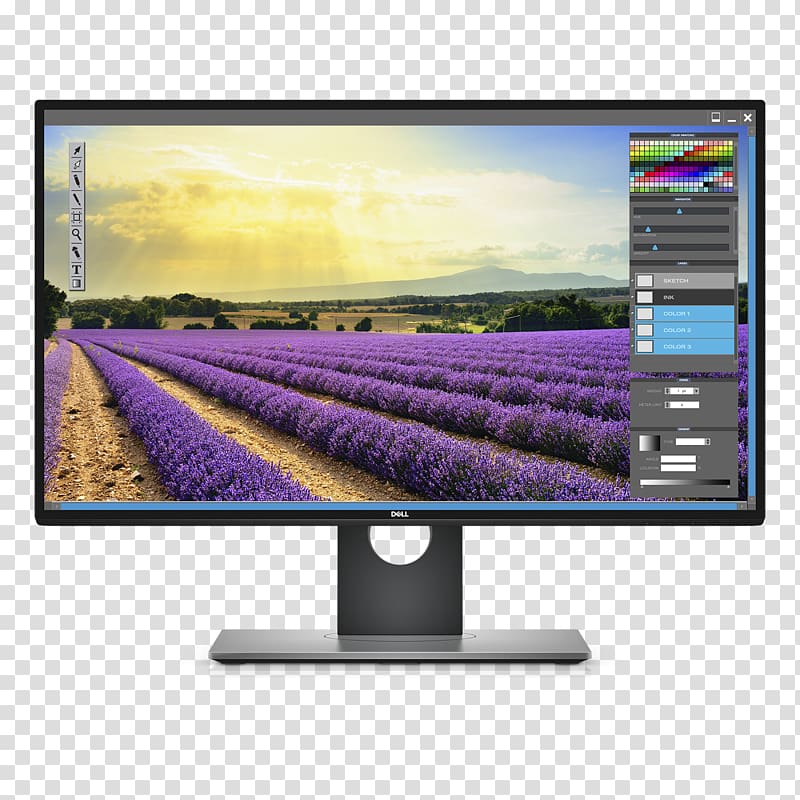 Dell Computer Monitors IPS panel Liquid-crystal display DisplayPort, Monitor transparent background PNG clipart