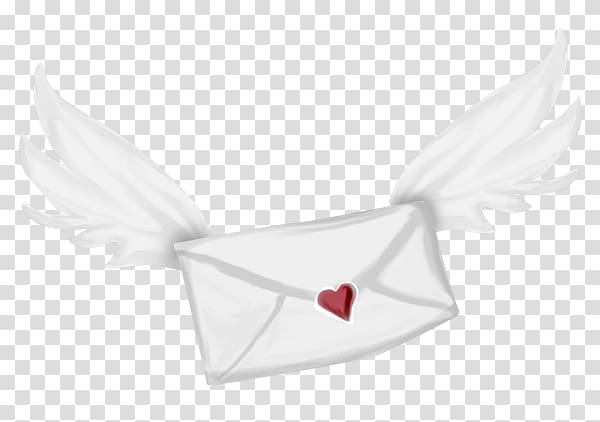 Paper Wing White , Envelope with wings transparent background PNG clipart