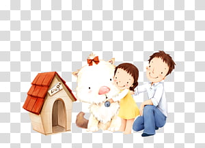 Cartoon Father And Daughter transparent background PNG cliparts free  download | HiClipart