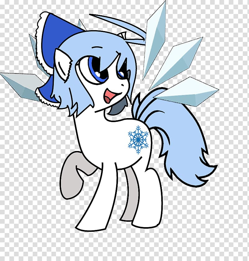 Pony Cirno Touhou Project Horse , sqc logo transparent background PNG clipart