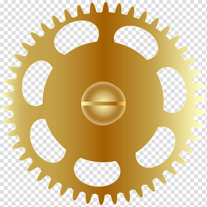 brown sprocket , The Bearings Bike Shop Beam Imagination Shopping Bicycle Shop, Gold Steampunk Gear transparent background PNG clipart