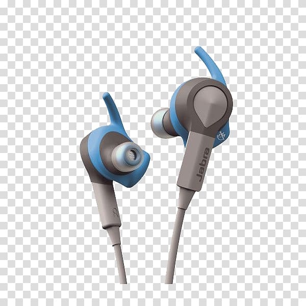 Jabra Headphones Headset Sport Coach, Blue headphones transparent background PNG clipart