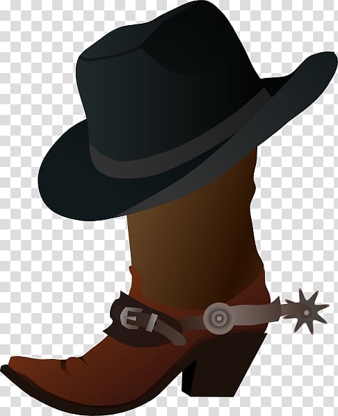 Hat n Boots Cowboy boot , Cartoon Cowboy transparent background PNG clipart