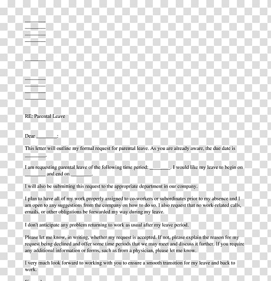 Document Parental leave Leave of absence Letter, receive letter transparent background PNG clipart