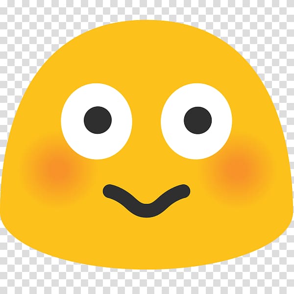 Emoji Android Noto fonts Blushing, emoji transparent background PNG clipart