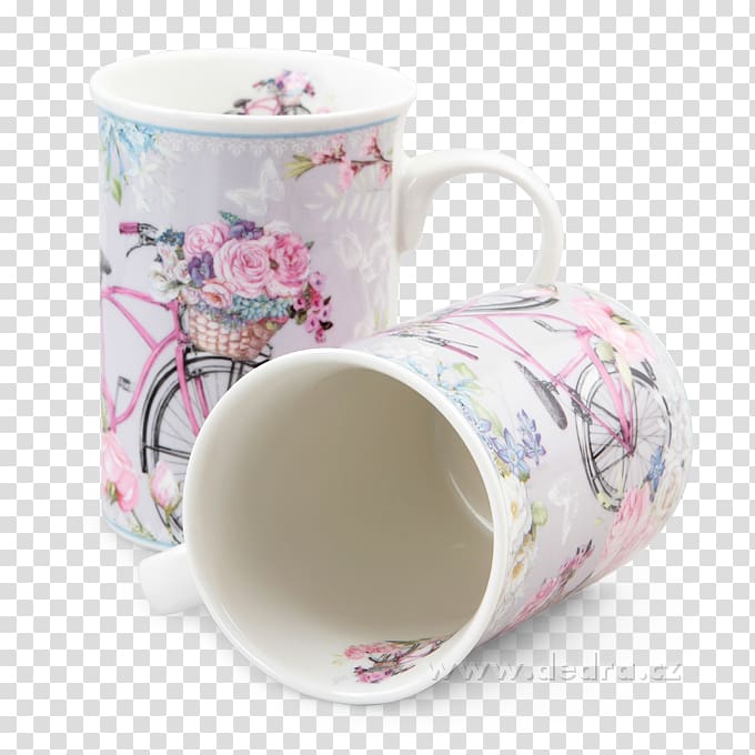 Coffee cup Length Edison screw Porcelain Material, bicycle flower transparent background PNG clipart