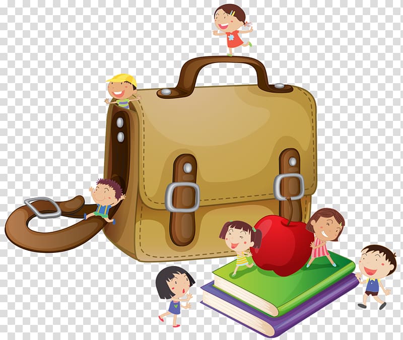 Drawing, carry schoolbags transparent background PNG clipart