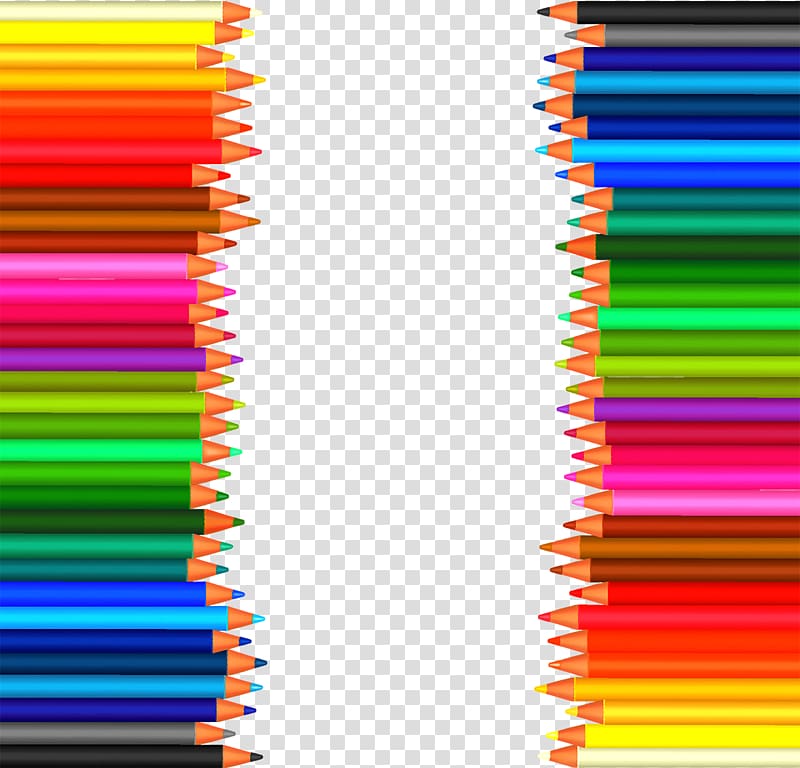 Colored pencil Paper, Colorful pencil transparent background PNG clipart