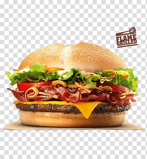 Whopper Big King Hamburger Cheeseburger Chicken sandwich, steak burger transparent background PNG clipart