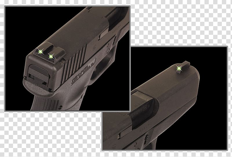 Smith & Wesson M&P Truglo Tritium Set Truglo TFO Handgun Sight Set, S&W M&P Truglo Fiber Optic Set Firearm, handgun transparent background PNG clipart