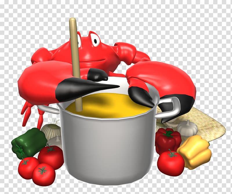 Crab cake Animation Florida stone crab, Soup Pot transparent background PNG clipart