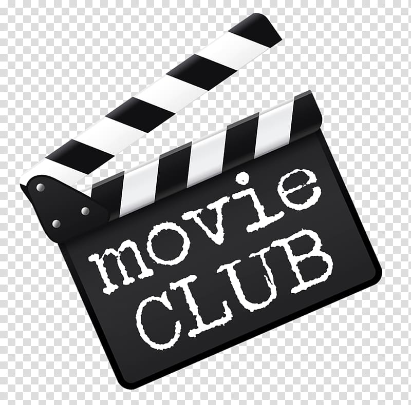 black and white movie club clapboard , Art film Logo Cinema , Movie Logo transparent background PNG clipart